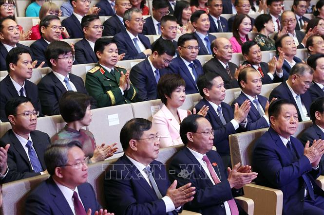 Các đại biểu tham dự buổi lễ. Ảnh: Thống Nhất – TTXVN