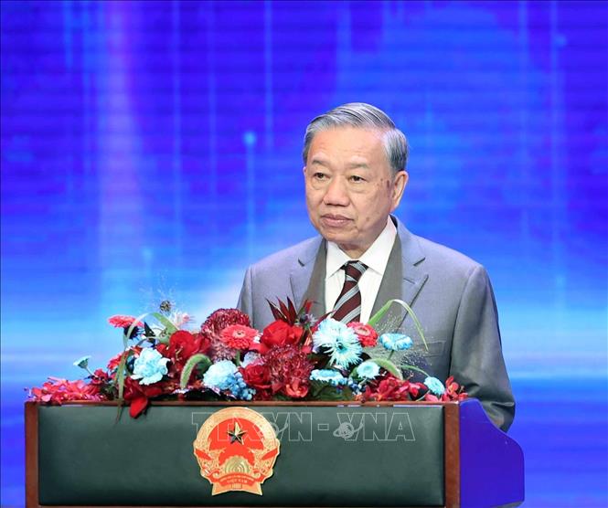 Tổng Bí thư Tô Lâm phát biểu chỉ đạo. Ảnh: Thống Nhất - TTXVN