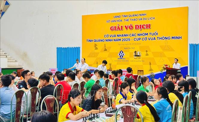 Các vận động viên thi đấu. Ảnh: TTXVN phát