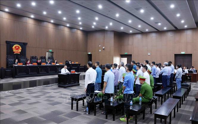Quang cảnh phiên toà. Ảnh: Phạm Kiên - TTXVN
