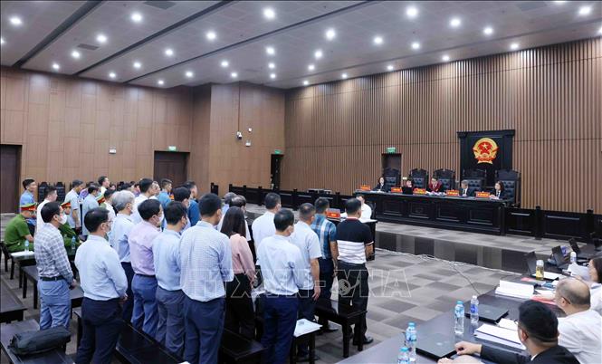 Quang cảnh phiên toà. Ảnh: Phạm Kiên - TTXVN