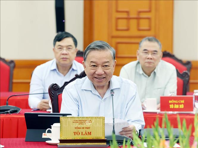 Tổng Bí thư Tô Lâm phát biểu. Ảnh: Thống Nhất – TTXVN