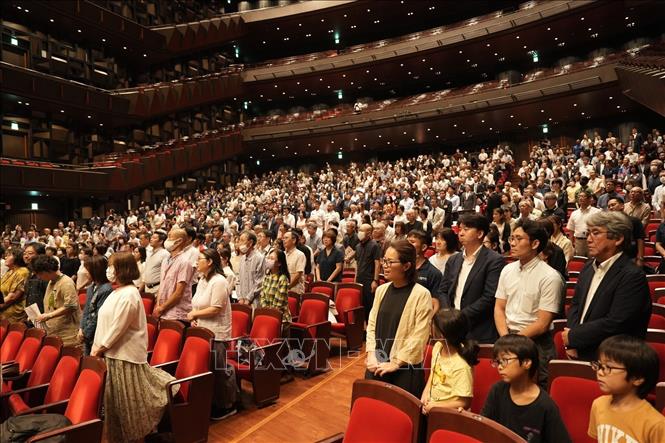 Buổi hòa nhạc kỷ niệm 80 năm Quốc khánh Việt Nam thu hút đông đảo kiều bào Việt Nam và bạn bè Nhật Bản đến thưởng thức. Ảnh: Pv TTXVN tại Nhật Bản