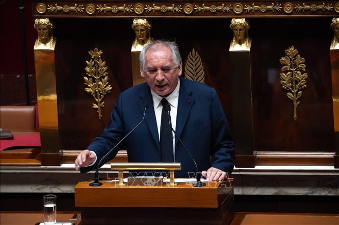 Thủ tướng Pháp Francois Bayrou phát biểu tại phiên họp Quốc hội ở Paris, ngày 8/9/2025. Ảnh: THX/TTXVN