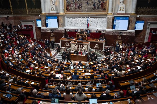 Toàn cảnh phiên họp Quốc hội ở Paris, ngày 8/9/2025. Ảnh: THX/TTXVN