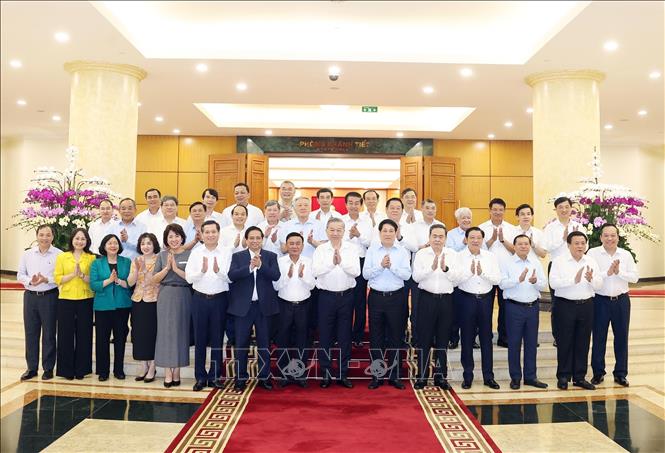 Tổng Bí thư Tô Lâm và các đại biểu chụp ảnh chung. Ảnh: Thống Nhất – TTXVN