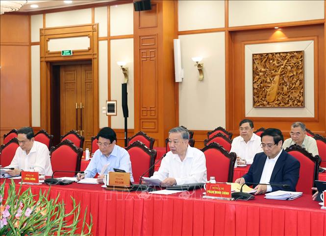 Tổng Bí thư Tô Lâm phát biểu. Ảnh: Thống Nhất – TTXVN