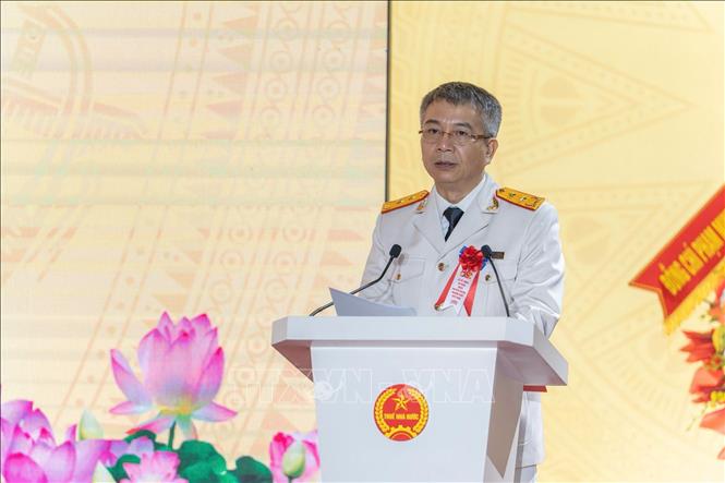Cục trưởng Cục Thuế Mai Xuân Thành phát biểu. Ảnh: Phạm Hậu - TTXVN