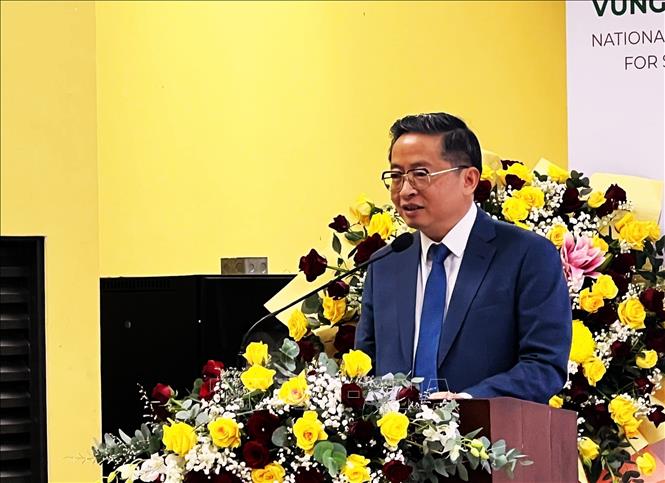 Ông Trần Kim Chung, Chủ tịch Tập đoàn CT Group, phát biểu tại sự kiện. Ảnh: Ánh Tuyết - TTXVN