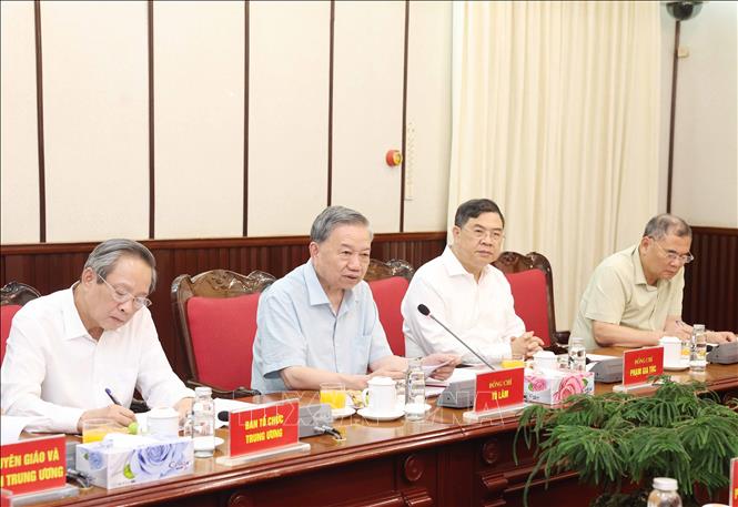 Tổng Bí thư Tô Lâm phát biểu. Ảnh: Thống Nhất – TTXVN