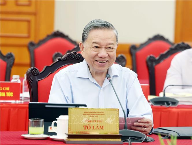 Tổng Bí thư Tô Lâm phát biểu. Ảnh: Thống Nhất – TTXVN