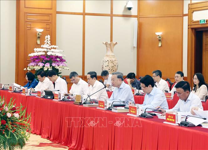 Tổng Bí thư Tô Lâm phát biểu. Ảnh: Thống Nhất - TTXVN