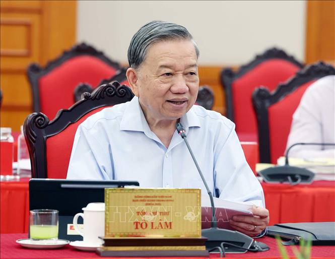 Tổng Bí thư Tô Lâm phát biểu. Ảnh: Thống Nhất – TTXVN
