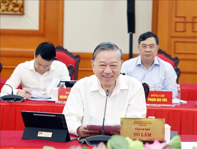 Tổng Bí thư Tô Lâm phát biểu. Ảnh: Thống Nhất – TTXVN