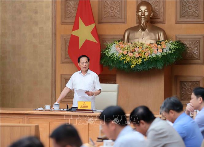 Phó Thủ tướng Bùi Thanh Sơn phát biểu. Ảnh: An Đăng - TTXVN