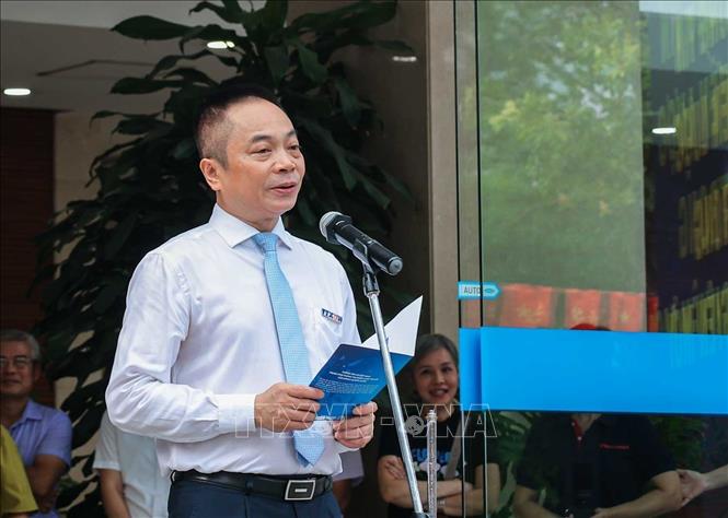 Chánh Văn phòng TTXVN Ngô Thanh Sơn phát biểu khai mạc giải. Ảnh: Hoàng Hiếu - TTXVN