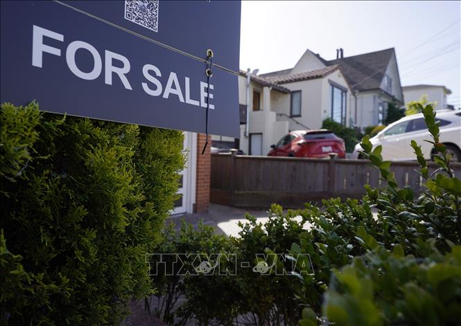 Một căn nhà rao bán tại San Mateo, California, Mỹ. Ảnh: THX/TTXVN