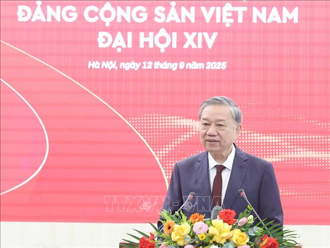 Tổng Bí thư Tô Lâm phát biểu chỉ đạo. Ảnh: Thống Nhất - TTXVN