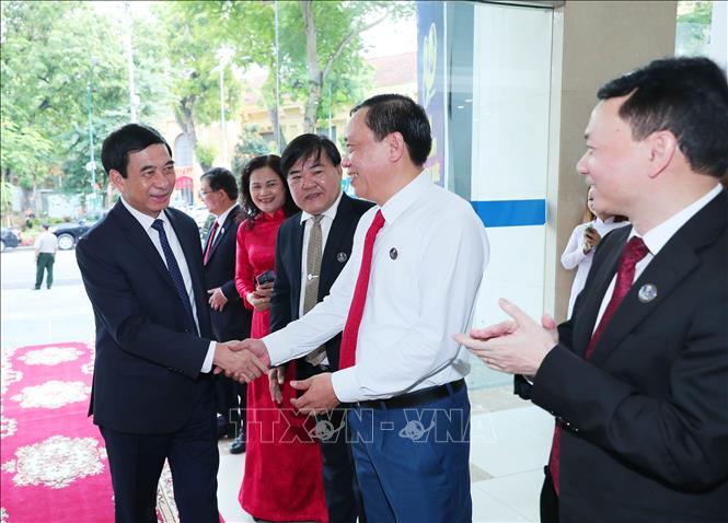 Đại tướng Phan Văn Giang, Ủy viên Bộ Chính trị, Phó Bí thư Quân ủy Trung ương, Bộ trưởng Bộ Quốc phòng đến dự Lễ kỷ niệm. Ảnh: Trọng Đức - TTXVN