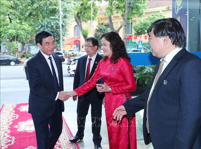 Đại tướng Phan Văn Giang, Ủy viên Bộ Chính trị, Phó Bí thư Quân ủy Trung ương, Bộ trưởng Bộ Quốc phòng đến dự Lễ kỷ niệm. Ảnh: Trọng Đức - TTXVN
