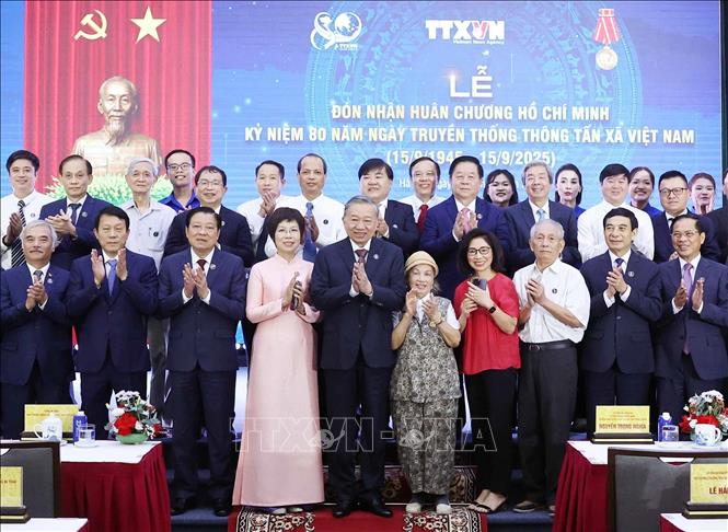 Tổng Bí thư Tô Lâm và các đại biểu. Ảnh: Thống Nhất – TTXVN