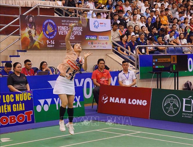 Vietnam's player Nguyen Thuy Linh during the final match. VNA Photo: Trung Tuyến