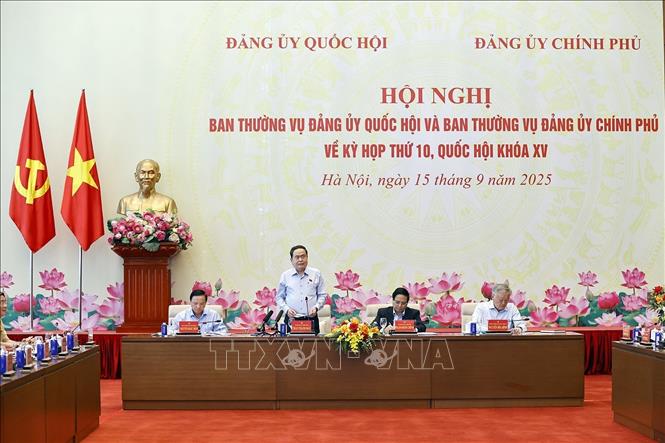 Chủ tịch Quốc hội Trần Thanh Mẫn phát biểu khai mạc hội nghị. Ảnh: Doãn Tấn - TTXVN