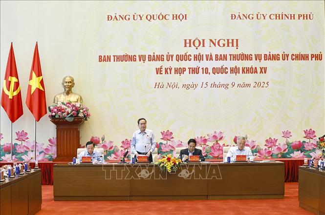 Chủ tịch Quốc hội Trần Thanh Mẫn phát biểu khai mạc hội nghị. Ảnh: Doãn Tấn - TTXVN