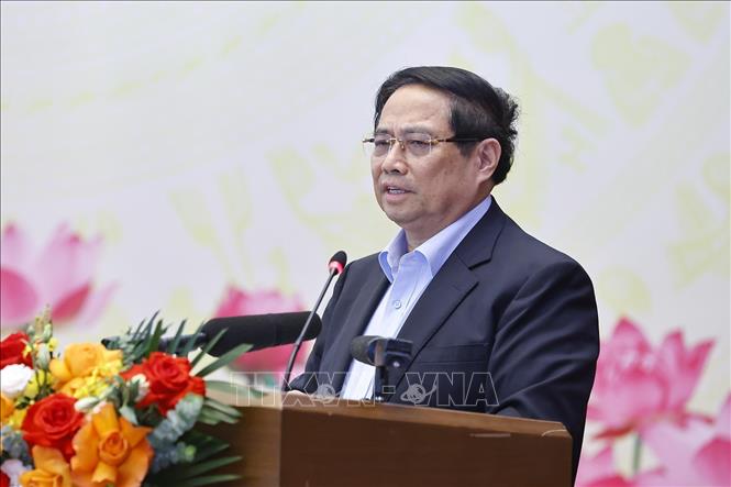Thủ tướng Chính phủ Phạm Minh Chính phát biểu. Ảnh: Doãn Tấn - TTXVN