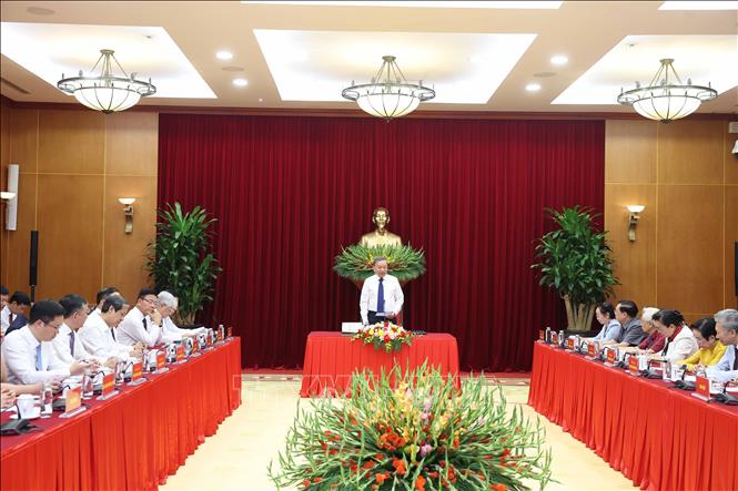 Tổng Bí thư Tô Lâm phát biểu. Ảnh: Thống Nhất - TTXVN