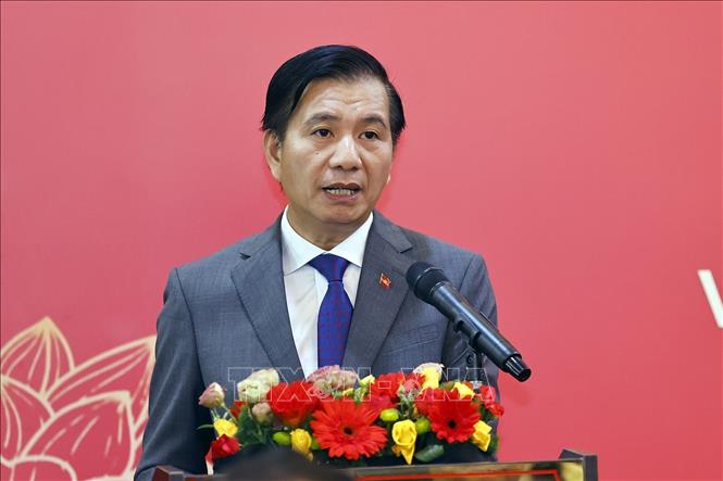 Đại sứ Việt Nam tại Malaysia Đinh Ngọc Linh phát biểu. Ảnh: Doãn Tấn - TTXVN