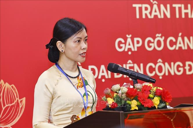 Đại diện cộng đồng người Việt Nam tại Malaysia phát biểu. Ảnh: Doãn Tấn - TTXVN
