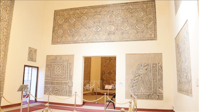 Tranh khảm thời La Mã. Ảnh: Mạnh Hùng – Phóng viên TTXVN tại Algeria