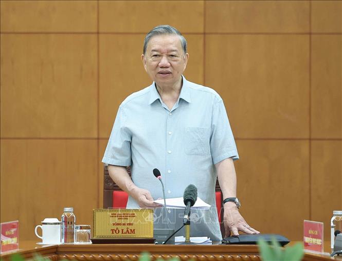 Tổng Bí thư Tô Lâm phát biểu. Ảnh: Thống Nhất – TTXVN