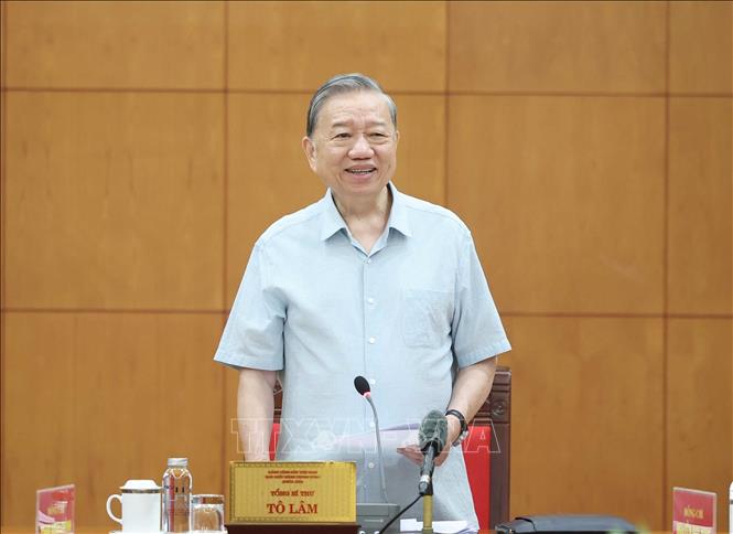 Tổng Bí thư Tô Lâm phát biểu. Ảnh: Thống Nhất – TTXVN