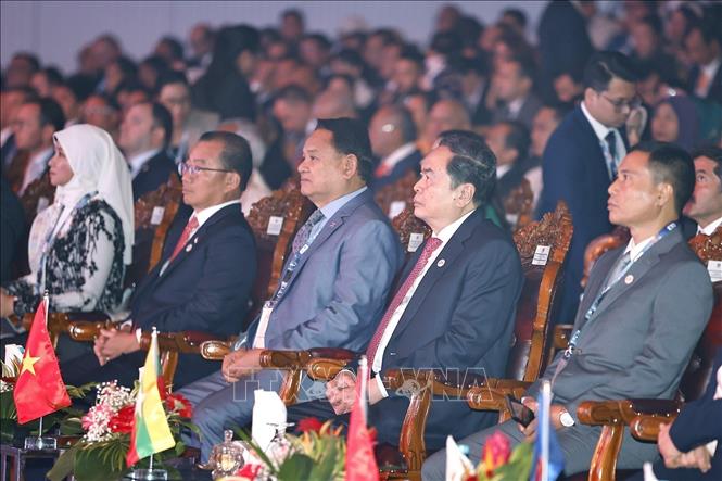NA Chairman Tran Thanh Man attends the AIPA-46's opening. VNA Photo: Doãn Tấn