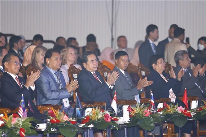 NA Chairman Tran Thanh Man attends the AIPA-46's opening. VNA Photo: Doãn Tấn