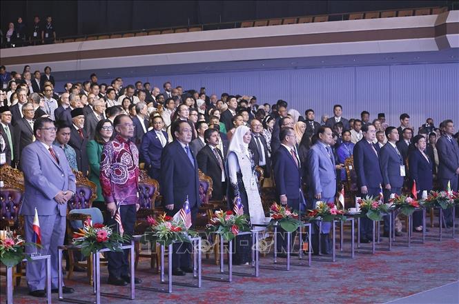 NA Chairman Tran Thanh Man attends the AIPA-46's opening. VNA Photo: Doãn Tấn