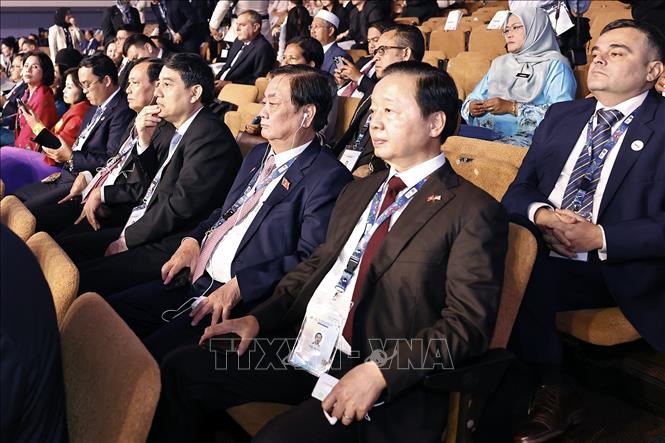 Phó Thủ tướng Trần Hồng Hà và đoàn Việt Nam dự khai mạc Đại hội đồng AIPA-46. Ảnh: Doãn Tấn – TTXVN
