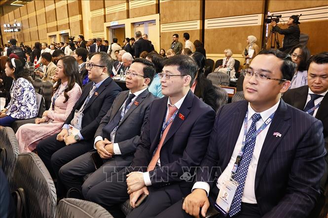 Đoàn Việt Nam dự Phiên toàn thể thứ nhất, Đại hội đồng liên Nghị viện các nước ASEAN lần thứ 46 (AIPA-46). Ảnh: Doãn Tấn – TTXVN