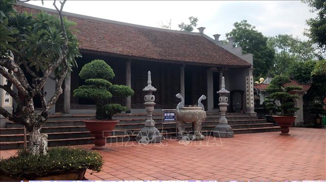 Đền thờ Trạng trình Nguyễn Bỉnh Khiêm tại thôn Trung Am, xã Nguyễn Bỉnh Khiêm, thành phố Hải Phòng. Ảnh: Tiến Vĩnh – TTXVN