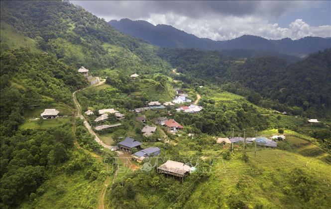 The picturesque landscape of Mung hamlet. VNA Photo: Trọng Đạt 