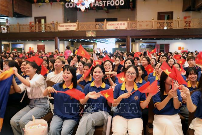 Gần 1000 sinh viên toàn quốc ngành văn hóa du lịch tham dự Vườn ươm Tài năng Văn hóa Du lịch năm 2025. Ảnh: Đại Nghĩa - TTXVN