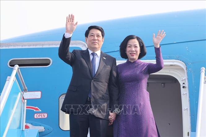 Chủ tịch nước Lương Cường và Phu nhân rời Hà Nội, lên đường dự Phiên Thảo luận chung cấp cao ĐHĐ LHQ Khóa 80, kết hợp hoạt động song phương tại Hoa Kỳ. Ảnh: Lâm Khánh – TTXVN

