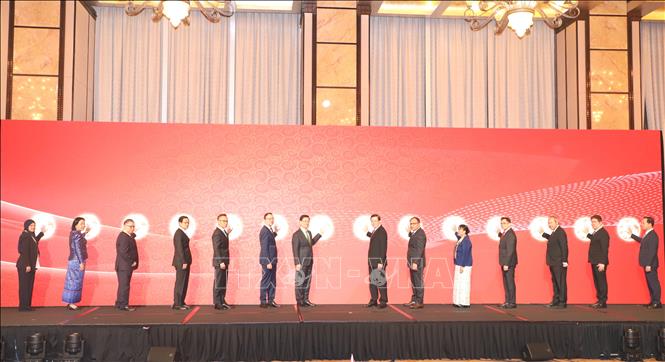 Các đại biểu tại lễ khai mạc hội nghị. Ảnh: Xuân Vịnh-Phóng viên TTXVN tại Hong Kong (Trung Quốc)