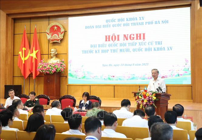 Tổng Bí thư Tô Lâm phát biểu. Ảnh: Thống Nhất – TTXVN
