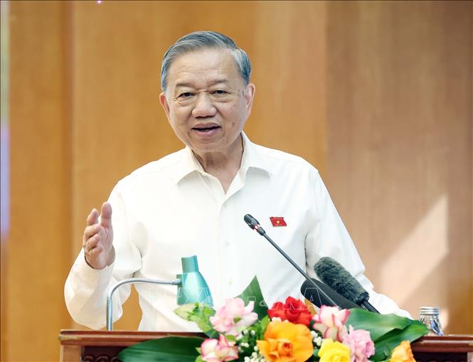 Tổng Bí thư Tô Lâm phát biểu. Ảnh: Thống Nhất – TTXVN