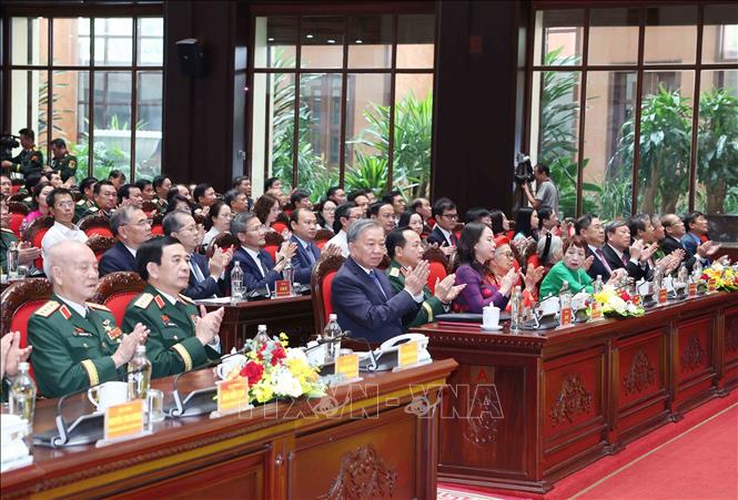 Tổng Bí thư Tô Lâm và các đại biểu tham dự Đại hội. Ảnh: Thống Nhất – TTXVN