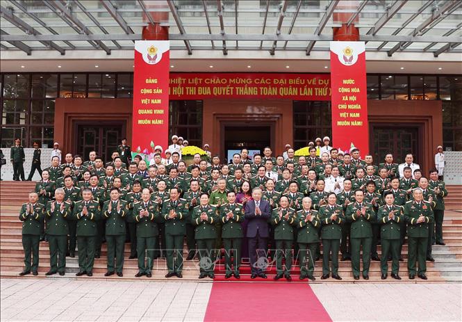 Tổng Bí thư Tô Lâm và các đại biểu tham dự Đại hội. Ảnh: Thống Nhất – TTXVN