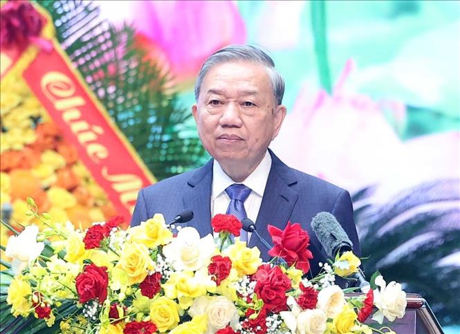 Tổng Bí thư Tô Lâm phát biểu. Ảnh: Thống Nhất – TTXVN